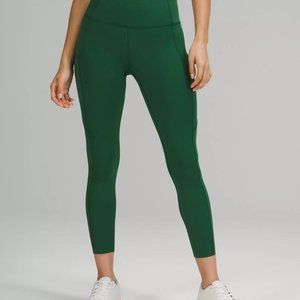 Fast and Free High-Rise Tight 25" Lulu leggings in Everglade Green